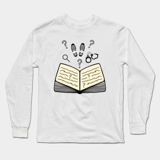 Reading Books Lover Mystery Books Long Sleeve T-Shirt